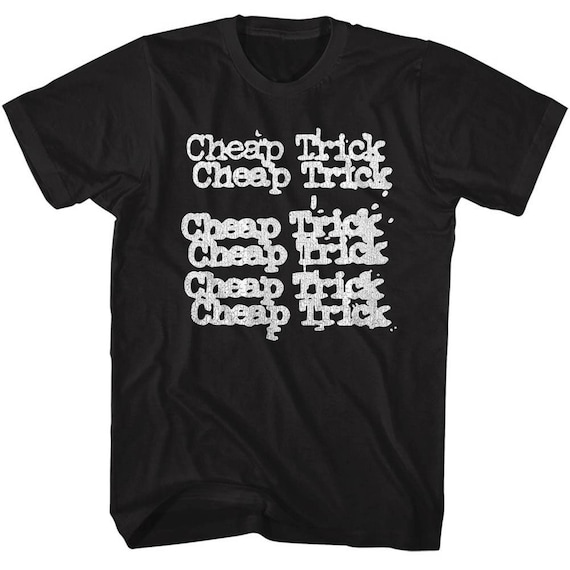 Cheap Trick Classic Stacked Logo Black Adult T-shirt - Etsy