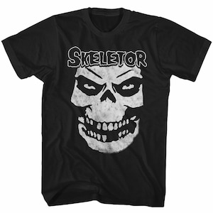 Masters Of The Universe Skeletor Face Black T-Shirt