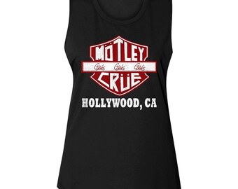 Motley Crue Crue Sign Black Women&#39;s Muscle Tank Top T-Shirt
