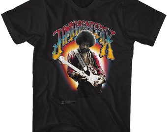 Jimi Hendrix Name Fro Black Adult T-shirt | Etsy