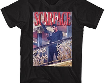 Scarface Railing Shot zwart T-shirt
