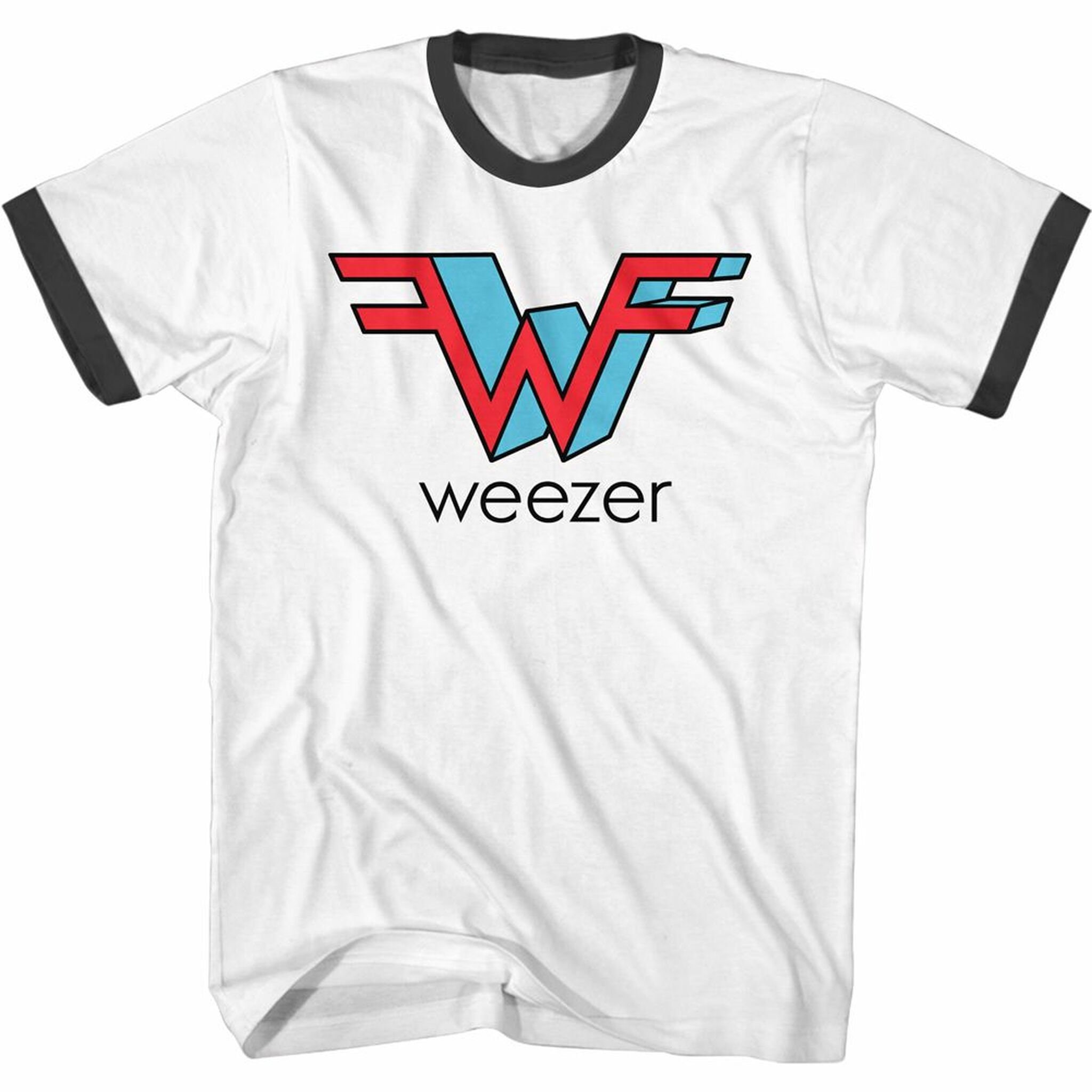 Weezer 3D W White/black Adult S/S Ringer T-shirt - Etsy UK