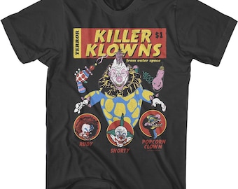 Killer Klowns From Outer Space Comic Cover Smoke T-Shirt