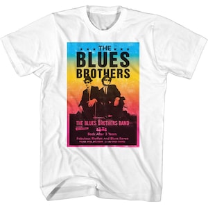 The Blues Brothers Poster White T-Shirt