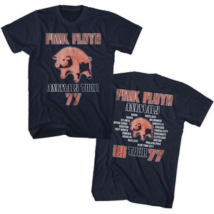 Pink Floyd Animals &#39;77 Navy Adult T-Shirt