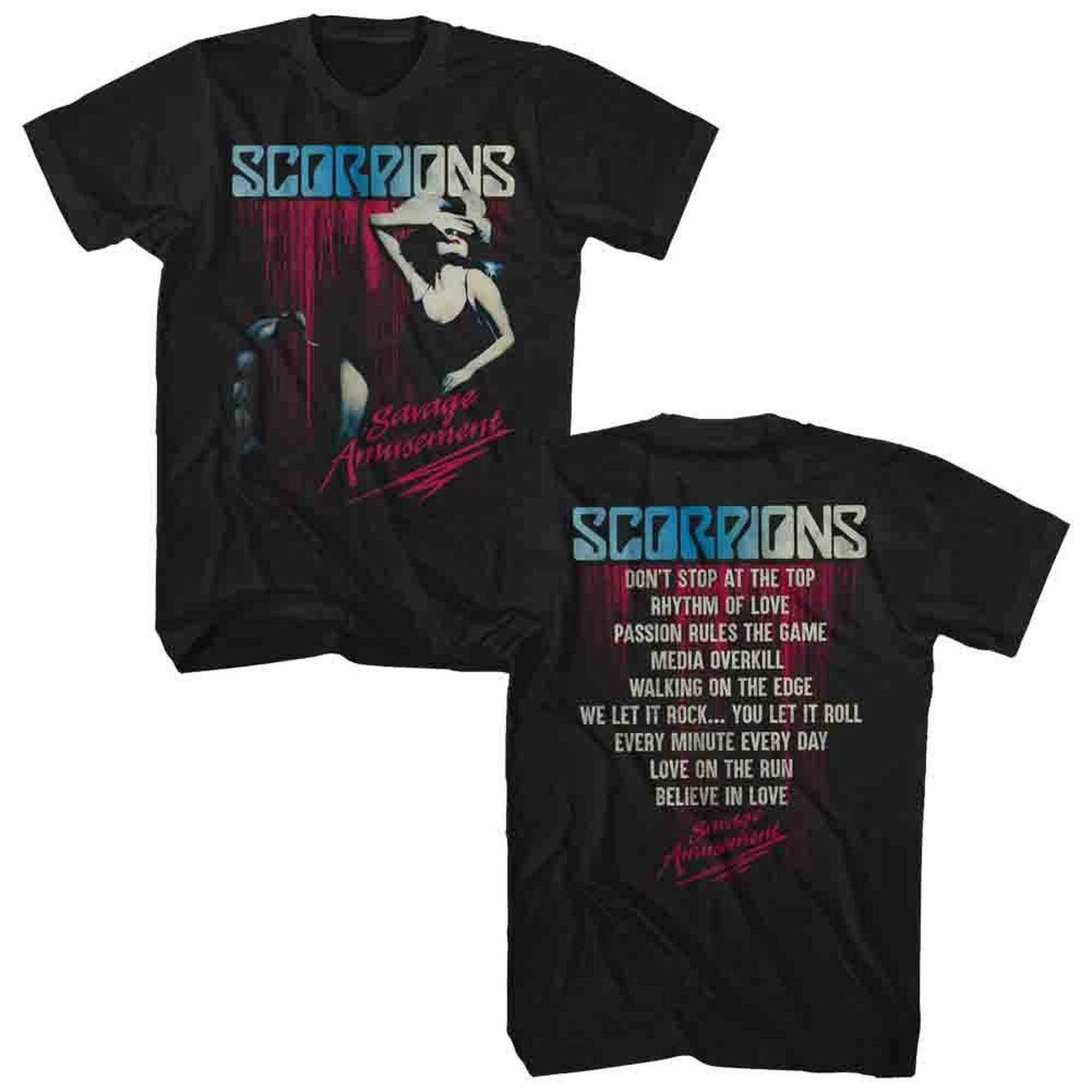 Scorpions Savage Amusement Black Adult T-Shirt