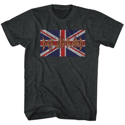 Def Leppard British Logo Black Heather Adult T-shirt - Etsy