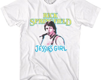 Rick Springfield Jessie's Girl White Adult T-Shirt