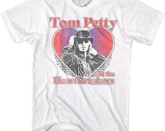 Tom Petty Heart Hat White T-Shirt