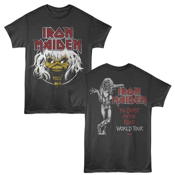 Iron Maiden World Tour 1982 F/B Rauch T-Shirt