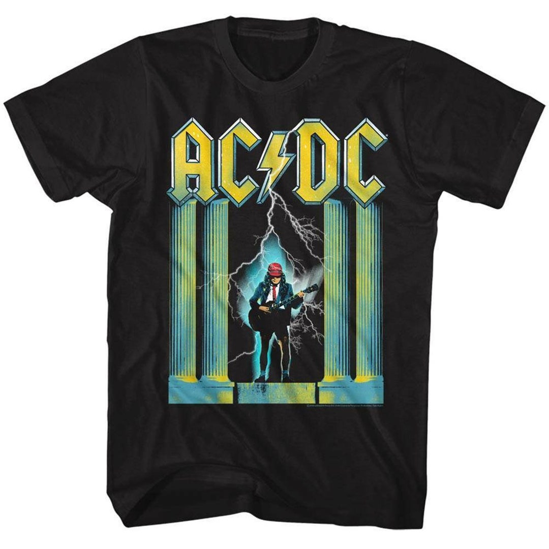 AC/DC Black Adult T-shirt - Etsy