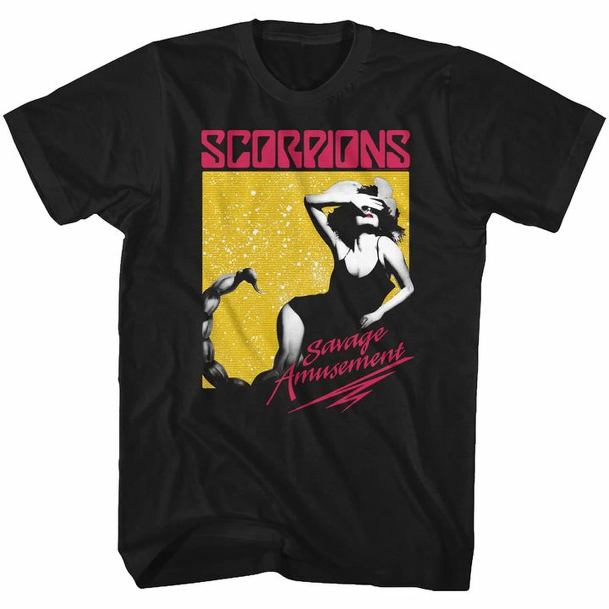 Discover Scorpions Savage Square Schwarz Erwachsene T-Shirt