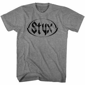 Styx Oval Logo Graphite Heather Adult T-Shirt