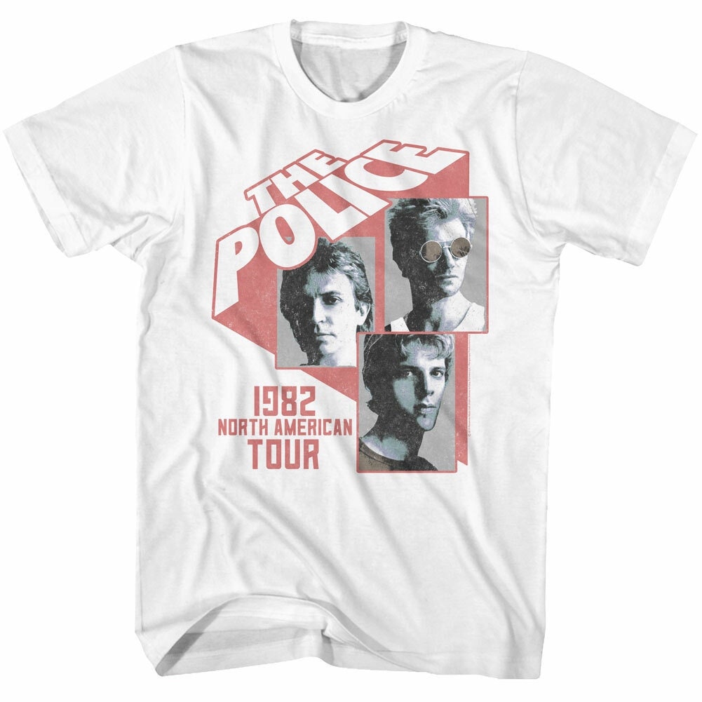 Discover The Police NA Tour White Adult T-Shirt