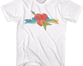 Tom Petty Heart Logo White T-Shirt