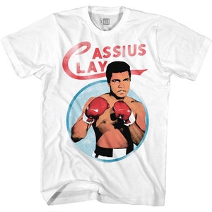 Muhammad Ali Cassius White Adult T-Shirt