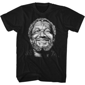 Redd Foxx Sanford and Son Smile Fred Black T-Shirt