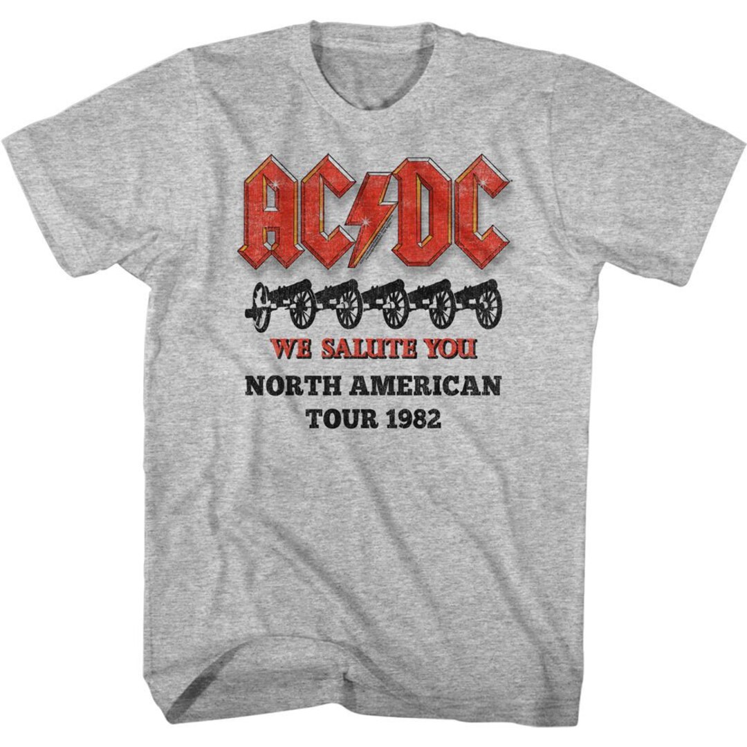 AC/DC Cannons Salute Graphite Heather Adult T-shirt - Etsy