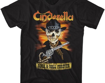 Camiseta negra para adultos de Cenicienta Skelerella
