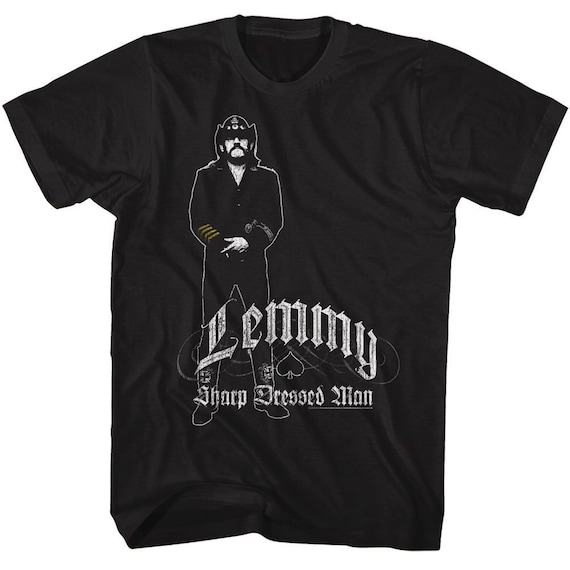 Motorhead Lemmy Sharp Dressed Man Black Adult T-Shirt
