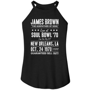 James Brown Soul Bowl 1970 Black Women&#39;s Sleeveless Rocker Tank Top