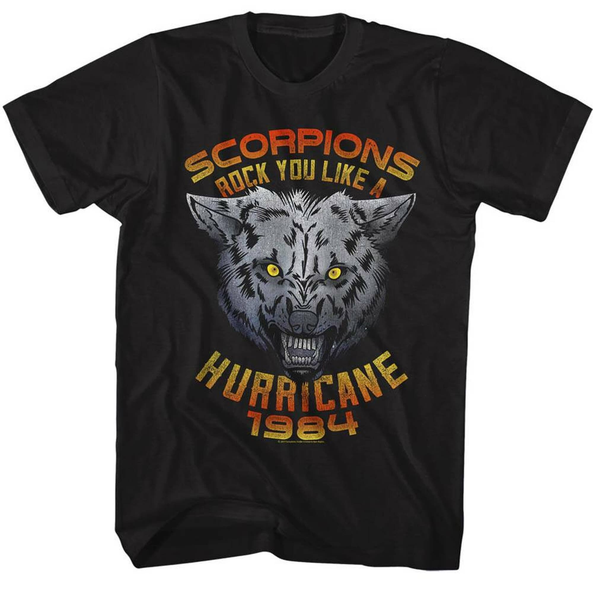 Discover Scorpions Wolf schwarz Erwachsene T-Shirt