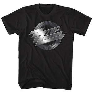 Zwart metalen T-shirt met ZZ Top-logo voor volwassenen