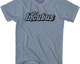 Camiseta índigo jaspeada con el logotipo de Incubus Enjoy