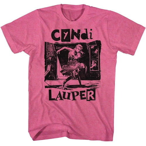 Cyndi Lauper Torn Note Dance Retro Pink Heather T-shirt - Etsy