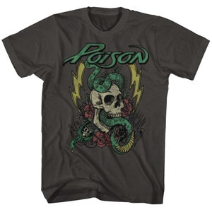 Poison Colored Tattoo Smoke Adult T-Shirt
