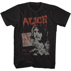 Alice Cooper Madhouse Rock Black Adult T-Shirt