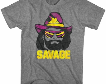 Macho-Man Just Savage Graphite Heather Erwachsenen-T-Shirt
