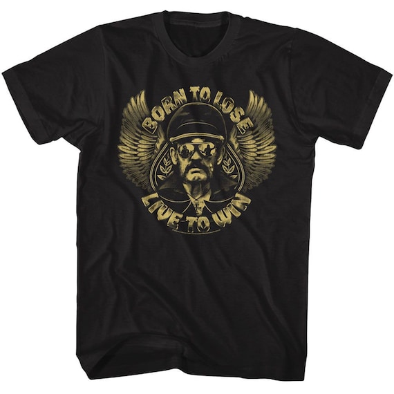 Lemmy Motorhead Born to Lose Black T-shirt - Etsy