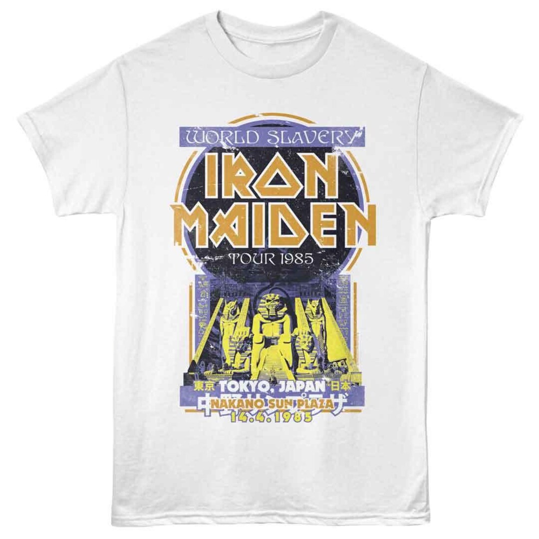 Iron Maiden Egyptian Style Tokyo White T-shirt - Etsy