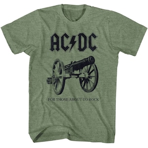 AC/DC About to Rock Again Military Green Heather T-shirt - Etsy