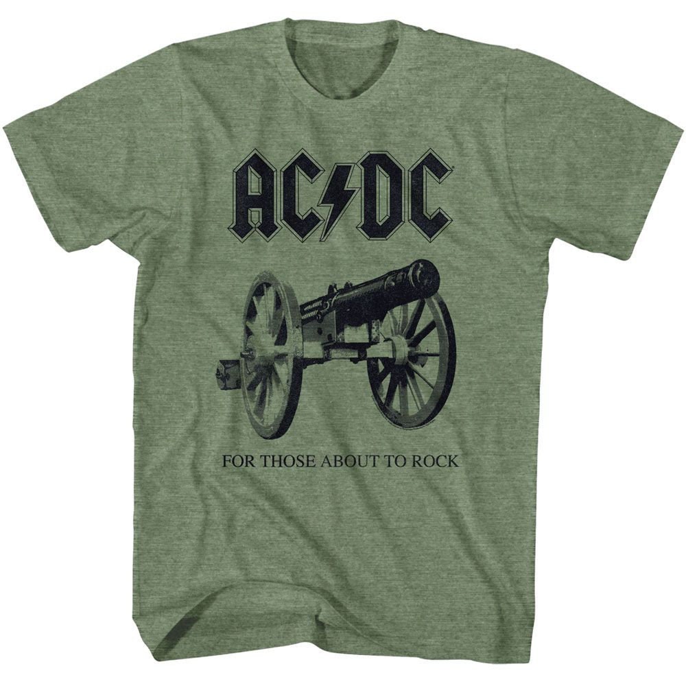 AC/DC About to Rock Again Military Green Heather T-shirt - Etsy