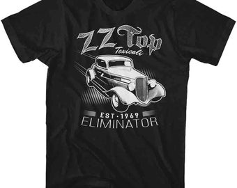 Camiseta preta adulta ZZ Top Eliminator Texicali
