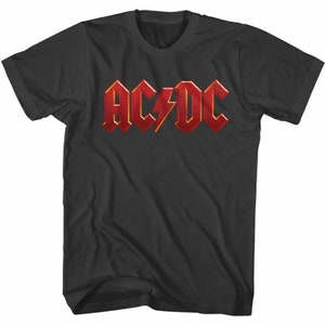 AC/DC Distressed Red Smoke Adult T-Shirt