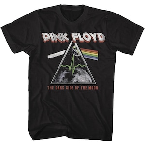 Pink Floyd Classic Moon Black Adult T-shirt - Etsy