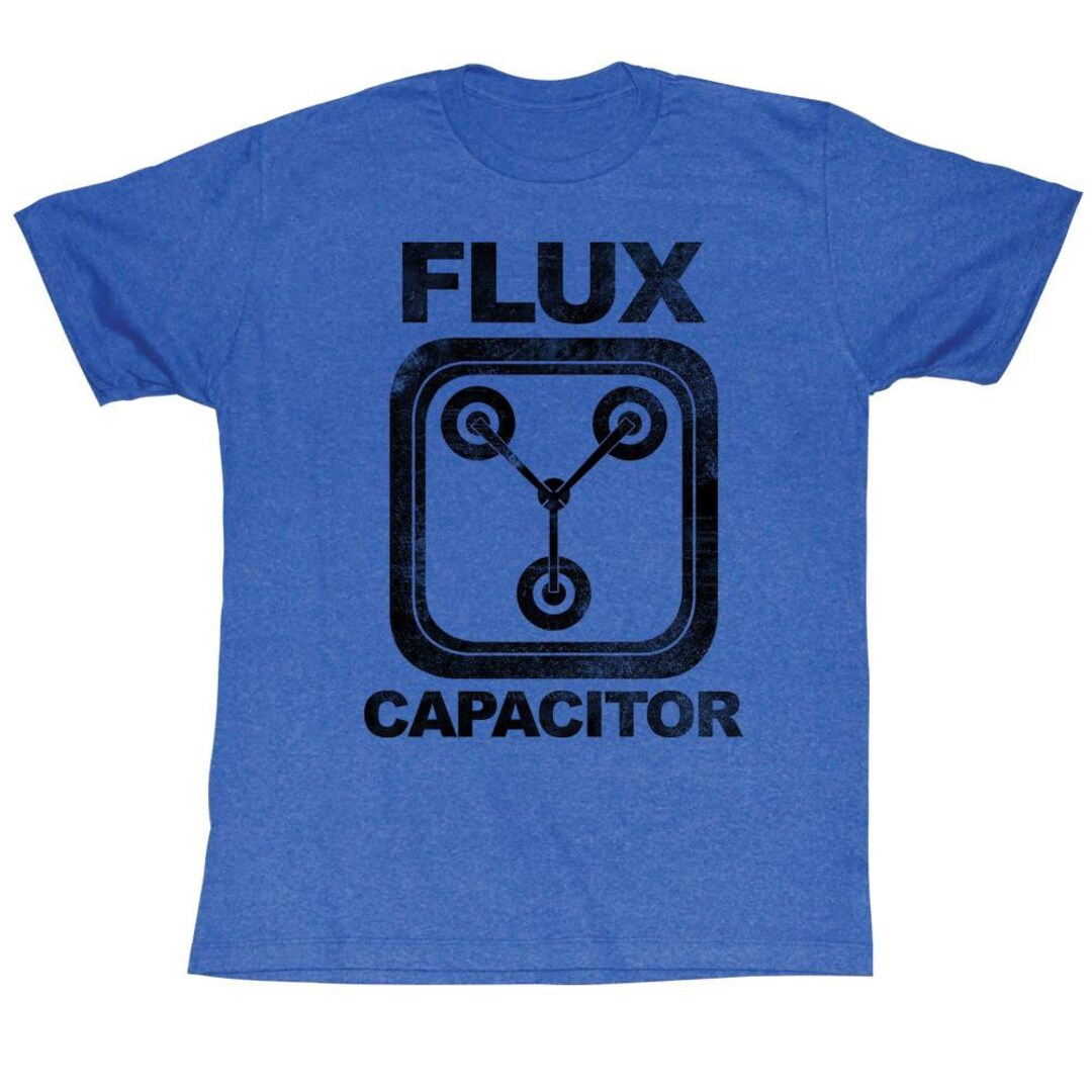 Back to the Future Flux Capacitor Blue Adult T-shirt - Etsy