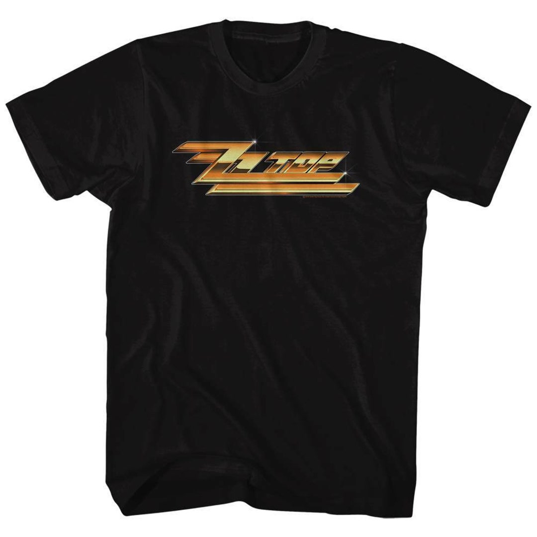 ZZ Top Logo Black Adult Tshirt Etsy