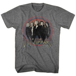 Def Leppard Circles Heather Adult T-Shirt