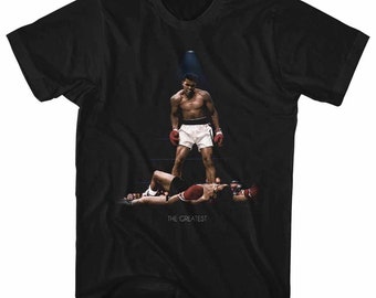 Muhammad Ali All Over Again Reg Black Adult T-Shirt
