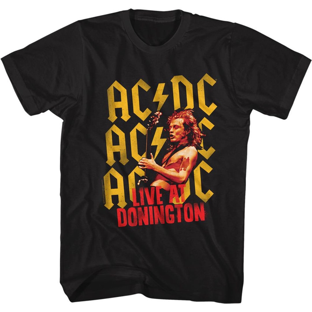 AC/DC Donington Black Adult T-shirt - Etsy