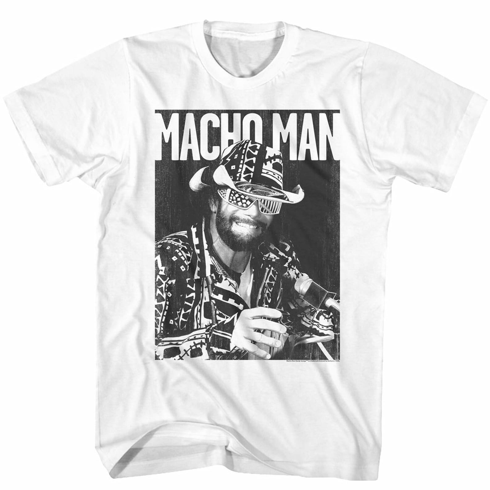 Macho Man White Adult Tshirt Etsy UK