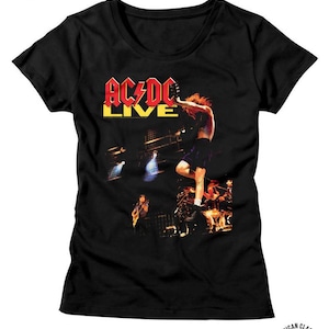 AC/DC Live Black Junior Women&#39;s T-Shirt