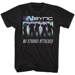 T-shirt adulte noir NSYNC No Strings