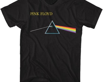 Pink Floyd Dark Side Of The Moon Simple Black Adult T-Shirt