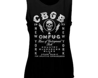 CBGB CBGB Black Women&#39;s Muscle Tank Top T-Shirt