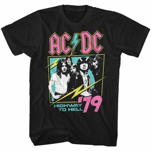 【AC/DC】Tシャツ⑥ Sサイズ AC/DC Band T -shirt XL Black Cotton High Voltage Big Size